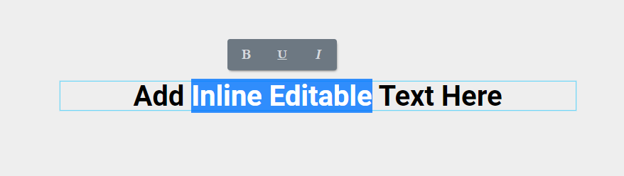 Inline editing example