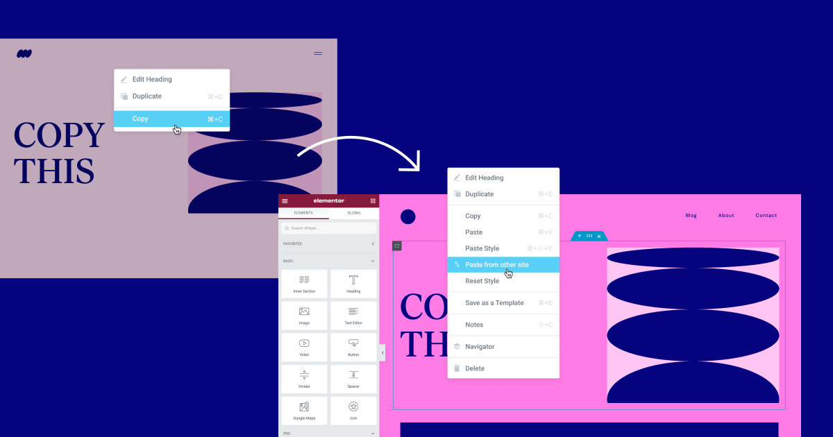 Elementor 3.11 Copy & Paste Between Websites