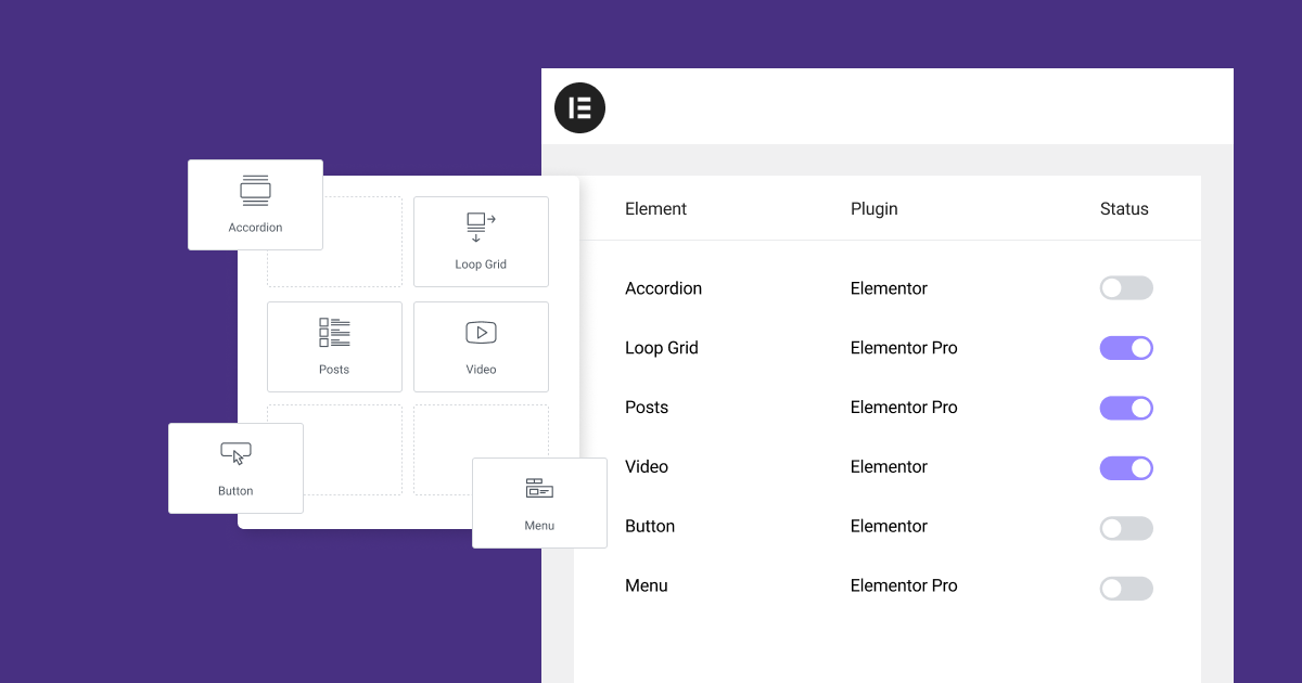 Elementor 3.18 Elements Manager